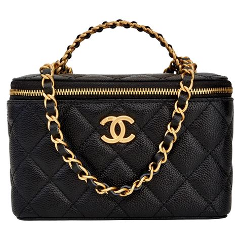 chanel small vanity bag with chain|chanel vanity case 2022.